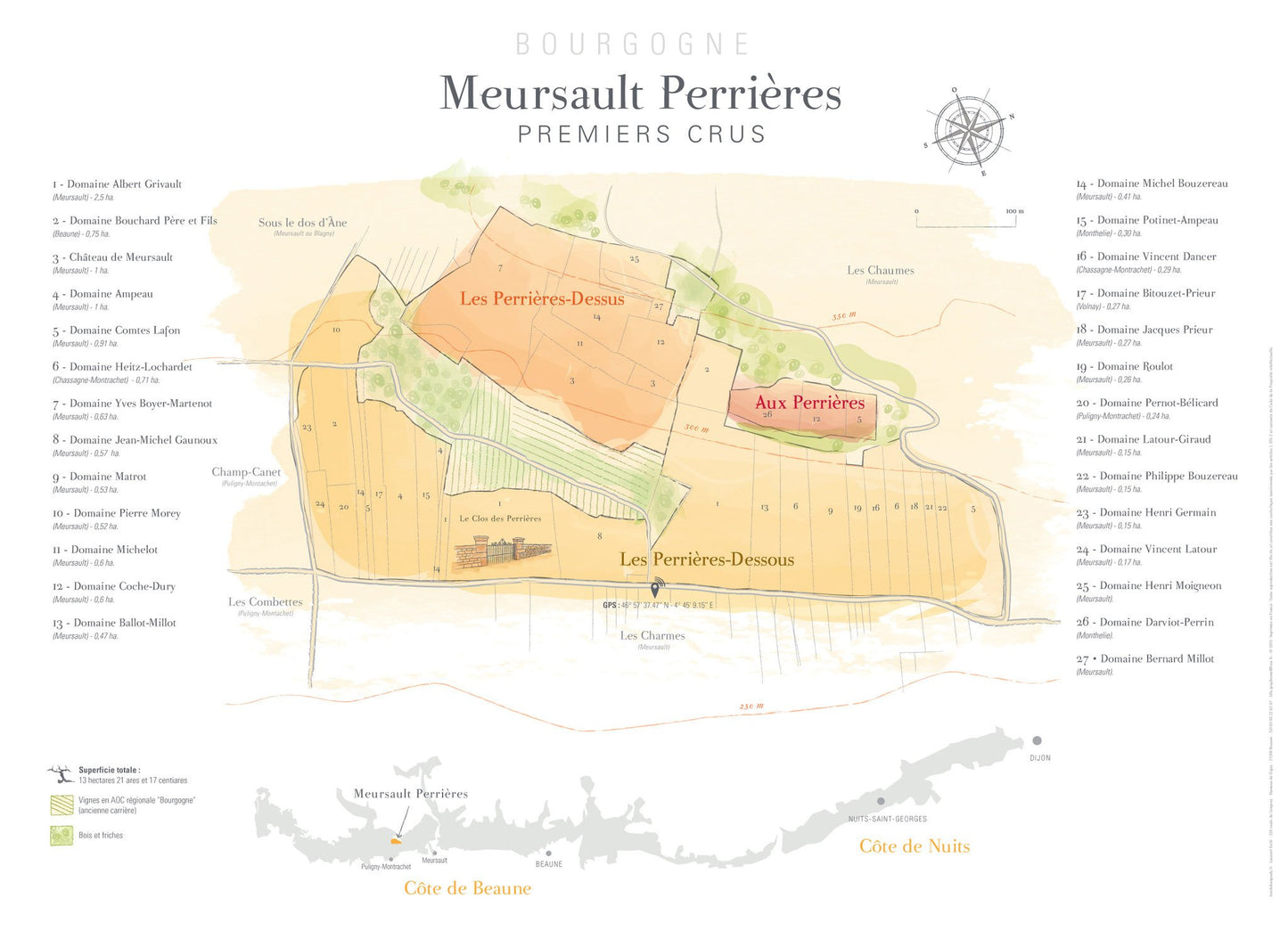 Affiche Meursault Perrières