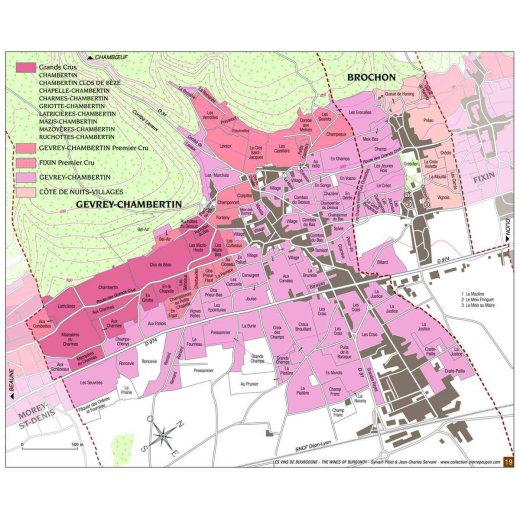 Armand Rousseau Gevrey Chambertin 2011 map